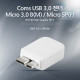 Coms USB 3.0 젠더- Micro 3.0 B(M)/Micro 5P(F)