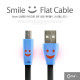 Coms USB/Micro USB(B) 케이블(LED/Flat형) 1M, black