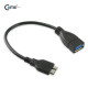 Coms USB 3.0 OTG 케이블 (Micro M/F), Black