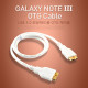 Coms 갤럭시노트3 OTG 케이블, White