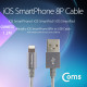 Coms A사 iOS 스마트폰 IOS 8핀 (8Pin) 케이블(MFi) 1.2M/Gummetal