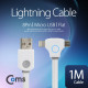Coms 라이트닝 케이블(2 in 1) T형/Flat/LED 1M