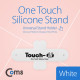 Coms 스마트폰 스탠드 (플라스틱 접이형) White