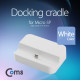 Coms 스마트폰 도킹크래들(Micro 5P) White