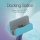 Coms 스마트폰 도킹스테이션 Blue