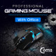 Coms 게이밍(사무용) 마우스 / 7컬러 LED 변환, 최대 3200DPI, 검정