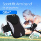 Coms 스마트폰 암밴드, 이어폰 홀 Gray