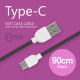 Coms  USB 3.1 케이블 (Type C) USB 2.0 A(M)/C(M) 90cm, Black