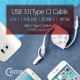 Coms USB 3.1 케이블(Type C), 2 in 1, 자동감김/White / 꼬리물기/Micro 5P/90cm