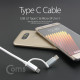 Coms Type C USB 3.1 / Micro 5P 케이블(패브릭/2 in 1) 1M, Android/White