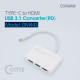 Coms USB 3.1 컨버터 (Type C) HDMI + 2P HUB, PD지원 / 4K2K