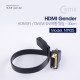 Coms HDMI 젠더(HDMI F/DVI M) 25cm, DVI 하향 꺾임(꺽임)