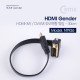 Coms HDMI 젠더(HDMI M/DVI M) 30cm, DVI 하향 꺾임(꺽임)
