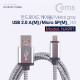 Coms USB/Micro USB(5P) 케이블 1M Metal gray - USB2.0 A(M)/Micro 5P(M)