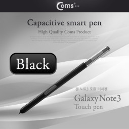 Coms 터치펜 정전식(갤노트3용/볼펜형) Black