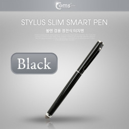 Coms 터치펜 정전식(Fiber/볼펜형) Black