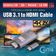 Coms USB 3.1 컨버터 케이블 / 2M / Type-C to HDMI 2.0, 4K@60Hz (갤S8/S8+/노트8/V30 전용)