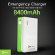 Coms 비상충전기(8400mAh),삼성 SDI 배터리사용,Green