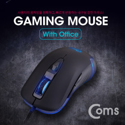 Coms 게이밍(사무용) 마우스 / 4 Color LED 변환 / 5버튼 / 4단 DPI (최대 3200)