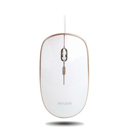 마우스 IRIVER (IR-M1 WHITE) / 유선 흰색, 무소음