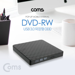 Coms DVD RW(Read/Writer) USB 3.0 외장형 ODD Black