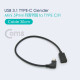 Coms USB 3.1 Type C 젠더 - Mini 5P(M) 좌향꺾임(꺽임) / Type C(F) 30cm