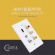 Coms HDMI 월 플레이트(멀티) - HDMI / 3RCA / RF / UTP(RJ45)