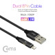 Coms 듀얼 8핀 케이블 / 고속충전(USB 3.0A)+음악감상(AUX) / 1M Black