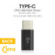 Coms USB 3.1 Type C OTG 젠더 (C M/Micro 5P F) Short / Black