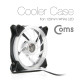Coms 쿨러 케이스용 CASE, 120mm, White LED, Cooler