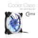 Coms 쿨러 케이스용 CASE, 120mm, Blue LED, Cooler