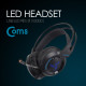 Coms 헤드셋(V2000) USB LED / 볼륨 컨트롤러 / 마이크 장착