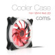 Coms 쿨러 케이스용 CASE, 120mm, Red LED, Cooler