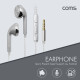 Coms 이어폰(3.5mm / 볼륨컨트롤/ 마이크), Silver