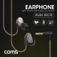 Coms 이어폰 (3.5mm / 볼륨컨트롤 / 마이크), Black