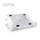 Coms 나비 노트북 쿨링 패드 / 거치대 / 쿨러 / 화이트 - FAN 1개/USB포트 2개