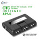 SPIRE 스마트폰 OTG 카드리더기+3P 허브, SP-MH500,(PC 연결용 변환 케이