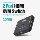 Coms 2포트 HDMI KVM 스위치(2:1)