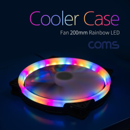 Coms 쿨러 CASE / 200mm / Rainbow LED / Cooler