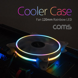 Coms 쿨러 케이스용 CASE / 120mm / Rainbow LED / Cooler