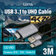 Coms USB 3.1(Type C) 케이블 / Type C(M) to HDMI(M) / USB 보조 전원 / 3M