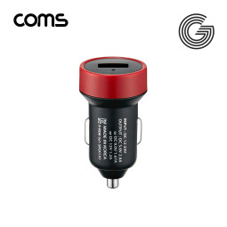 Coms G POWER 12V 차량용 고속충전기 C타입 Black