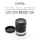 Coms LED 간이 확대경/돋보기 10X(10배율) 42mm / 반지름, 각도, 길이 측정 / 수치