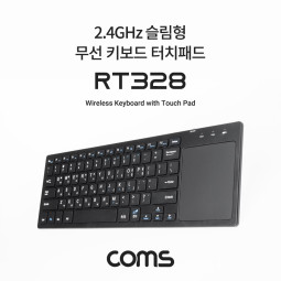 Coms 2.4GHz 슬림형 무선 키보드 터치패드