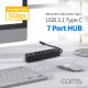 Coms USB 3.1(Type C) 7포트 허브 / USB 3.0 3P / USB 2.0 3P / Type C