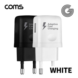 Coms G POWER 12V 5pin 초고속 가정용(QC3.0) 2구 / 화이트