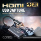 Coms HDMI USB 캡쳐 / Type C / UHD 4K x 2K 입력지원 / 1080P@30Hz