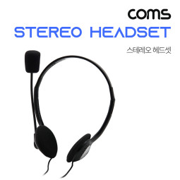Coms 헤드셋 (스테레오 / 3.5mm / 컨트롤러 / 마이크)