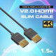 Coms HDMI to HDMI 초슬림 케이블 1.5m, 4K2K@60Hz(QHD)