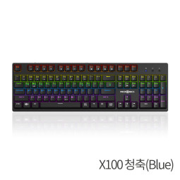 키보드 MANIC (X100(BLUE)) 게이밍 기계식 키보드(청축)
